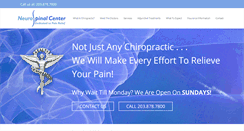 Desktop Screenshot of neurospinalcenter.com